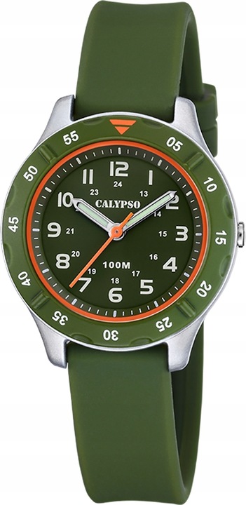 Zegarek dziecięcy Calypso młodzieżowy gumowy zielony Calypso Junior