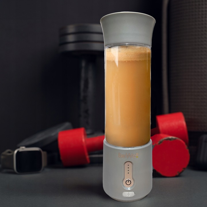 BLENDER KIELICHOWY DO SMOOTHIE I KOKTAJLI RECZNY beWell 500ml BEZPRZEWODOWY