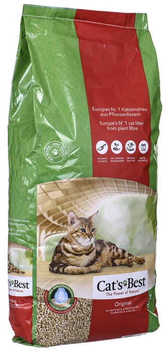 Żwirek drewniany Cat's Best Original Eco Plus 40l