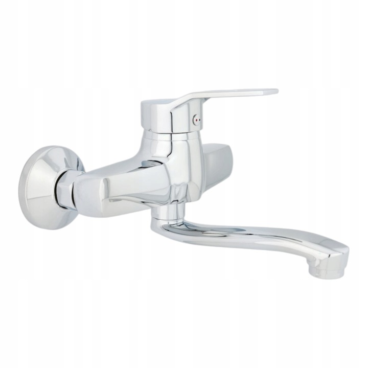 BATERIA UMYWALKOWA ŚCIENNA CHROM SREBRNA KOMPLET