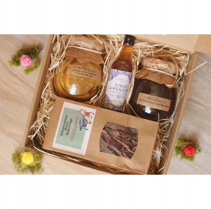 Prezent dla nauczyciela wychowawcy przedszkolanki ZAKOŃCZENIE ROKU kosz box