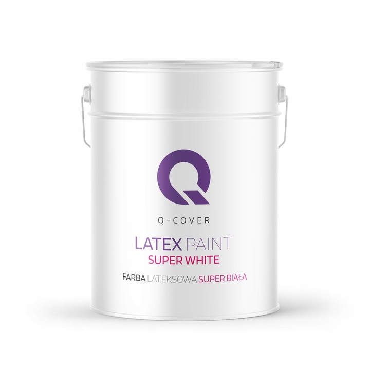 Biała Farba Do Ścian Lateksowa Super Biała 10L Głęboki Mat Czysta Biel