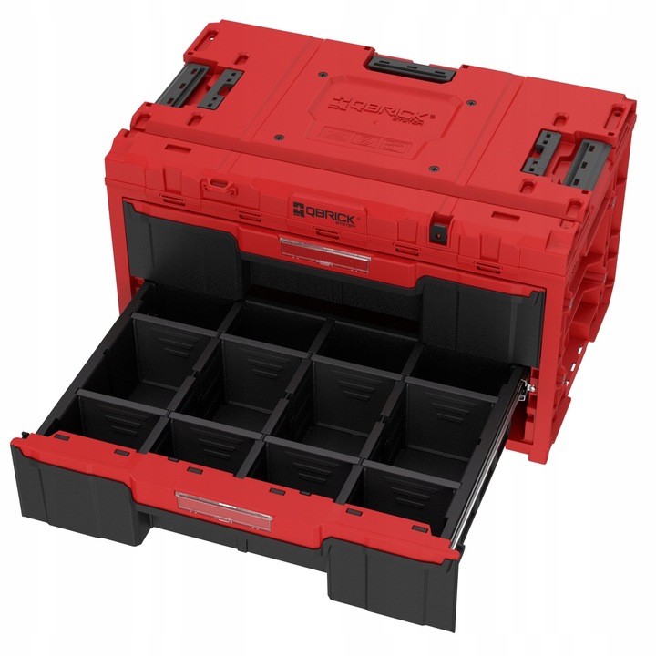 Skrzynka z szufladami Qbrick System ONE 2.0 DRAWER 2 TOOLBOX EXPERT RED