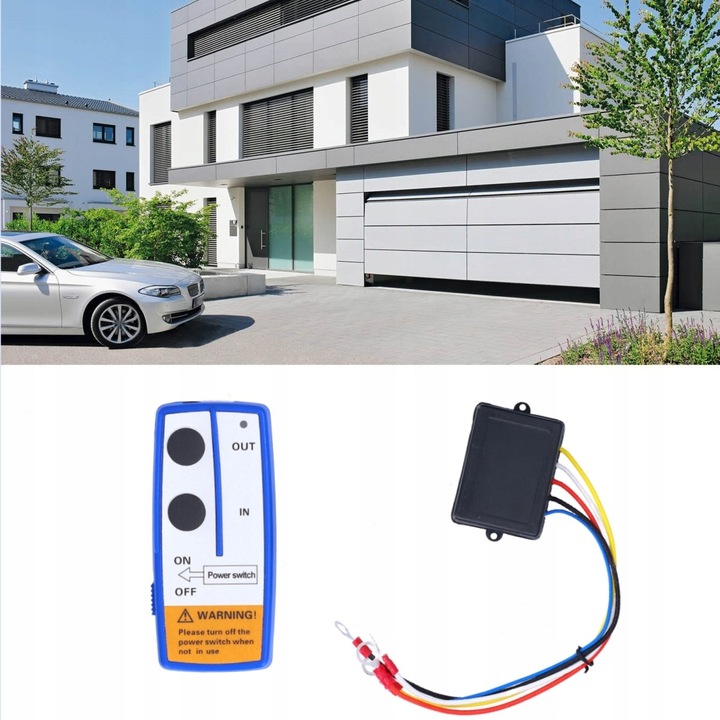 PILOT DO WYCIĄGARKI LAWETY JEEP BEZPRZEWODOWY RADIOWY 12V WCIĄGARKI WINDY