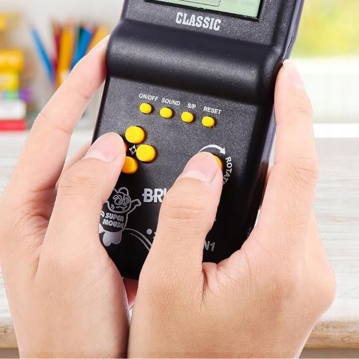 2X ELEKTRONICZNA GRA TETRIS WĘŻYK KONSOLA KIESZONKOWA RETRO ZRĘCZNOŚCIOWA