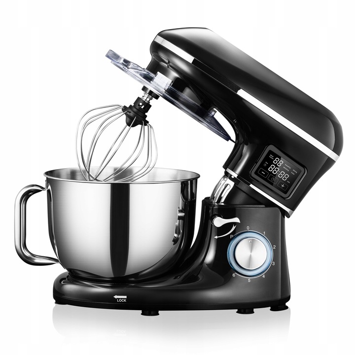 ROBOT KUCHENNY PLANETARNY MIKSER KERCH MYCHEF PODGRZEWANA MISA BLACK 6,2L