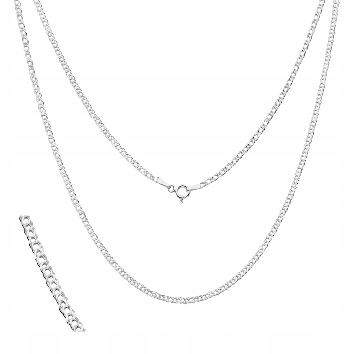 Łańcuszek srebrny pr. 925 Splot Rombus Rombo do Zawieszek | 55 cm x 2.5 mm