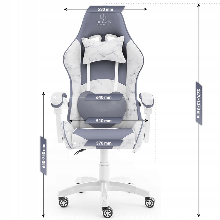 FOTEL GAMINGOWY DLA GRACZA BIUROWY HELL'S