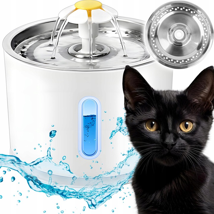 Poidełko Automatyczne Fontanna Wodna dla Kota Psa Miska Ciche Poidło +Filtr