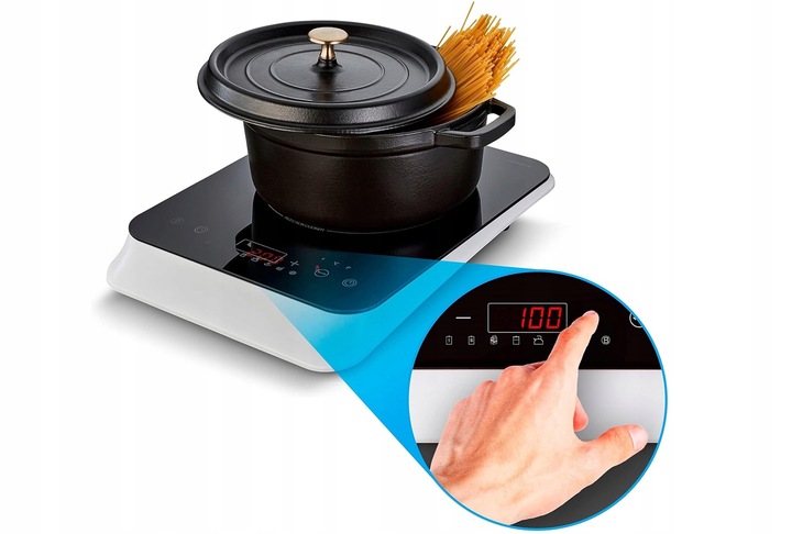 PRZENOŚNA KUCHENKA INDUKCYJNA MD18490 2000W TIMER 8 PROGRAMÓW