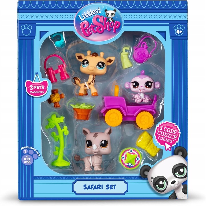 Zestaw figurek Basic Fun Littlest Pet Shop Safari Set 3 szt.