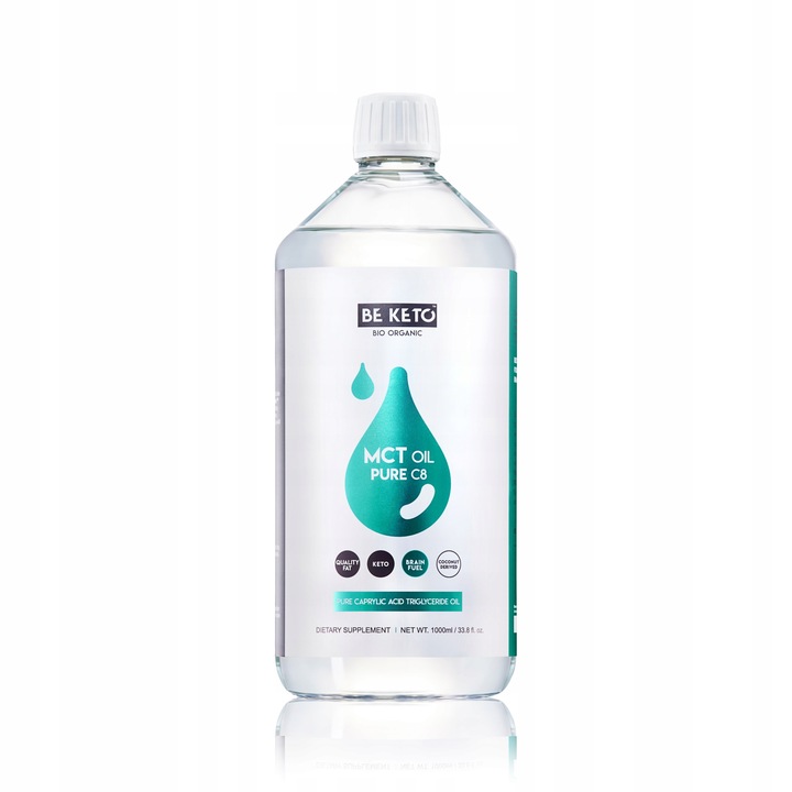 BeKeto Olej MCT Czysty Kwas Kaprylowy 1000 ml