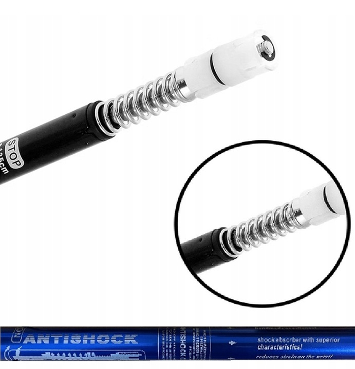 KIJE TREKKINGOWE ANTISHOCK DO CHODZENIA PO GÓRACH NORDIC WALKING KIJKI ALU