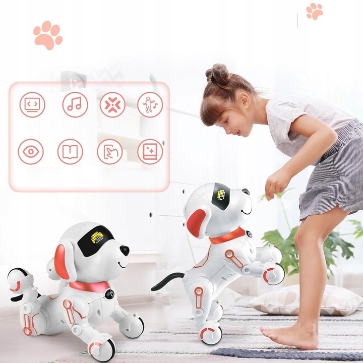 INTERAKTYWNY ZDALNIE STEROWANY EDUKACYJNY ROBO PIES PIESEK TAŃCZY CHODZI