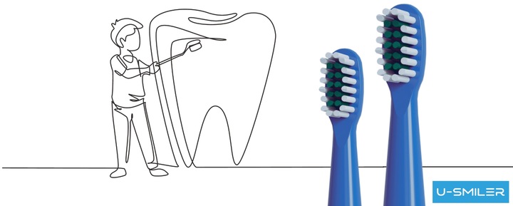 SZCZOTECZKA SONICZNA DLA DZIECI ELEKTRYCZNA DO ZĘBÓW 3 TRYBY 4 KOŃCÓWKI