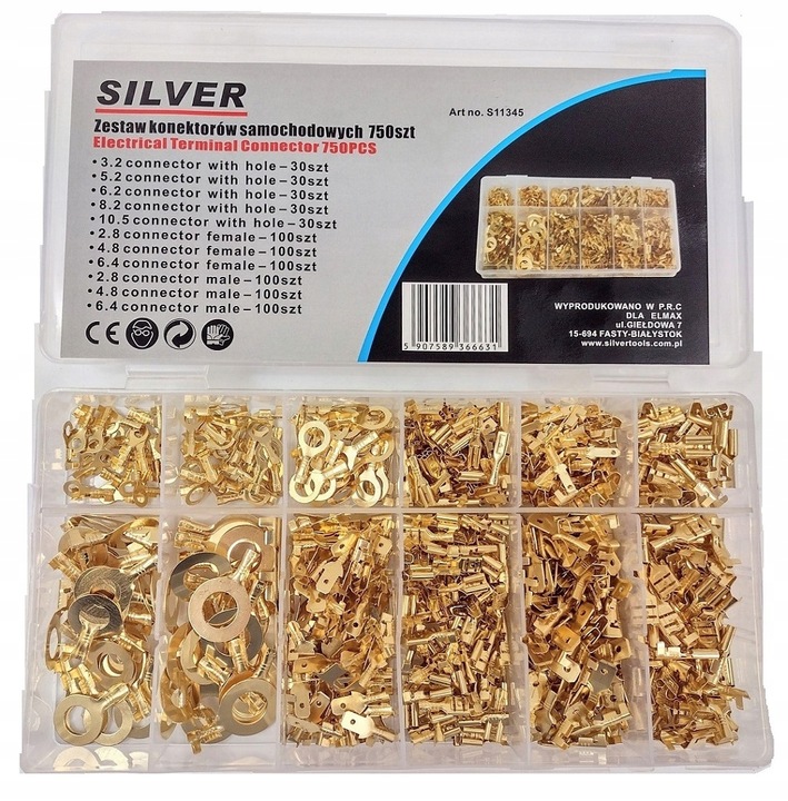 ZESTAW KONEKTORÓW SAMOCHODOWYCH 750szt.