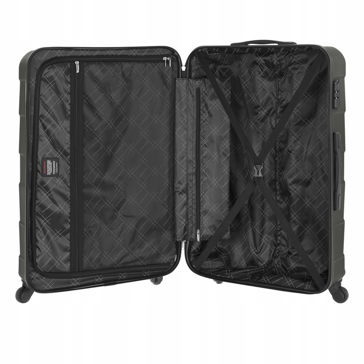 Duża Twarda WALIZKA Podróżna Bagaż REJESTROWANY Pojemna TORBA XXL 4 KÓŁKA