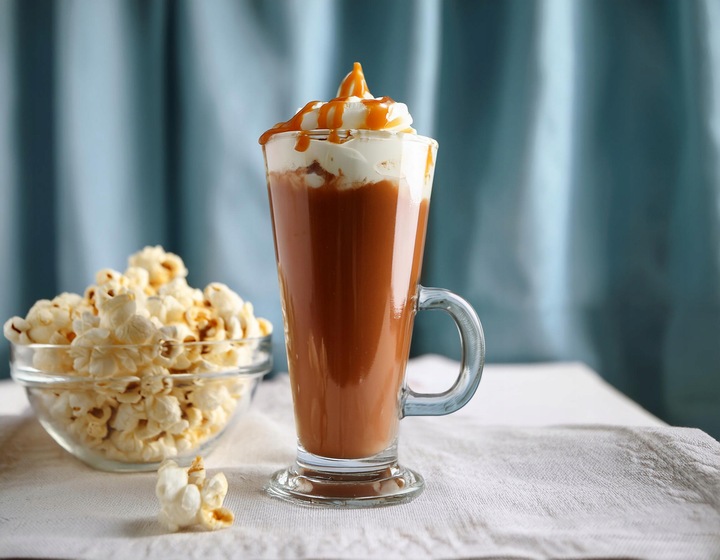 Zestaw 6 szklanek Caffe Latte i 6 łyżeczek Glasmark