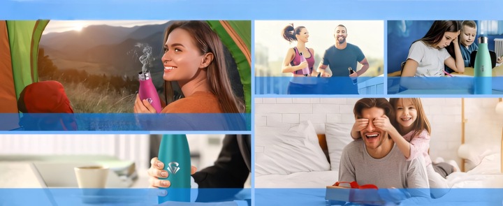 Butelka Termiczna Termos Bidon Kubek na Kawę Herbatę Stal Nierdzewna 500ml