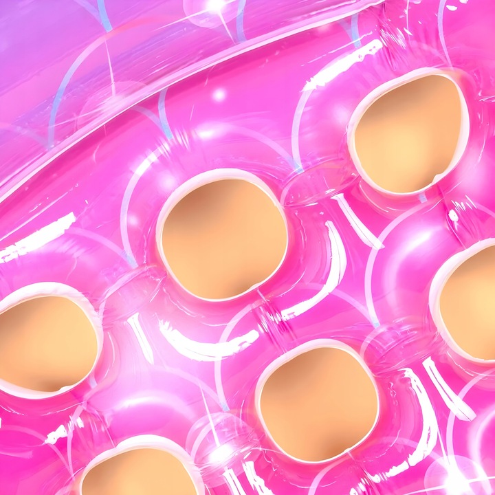 MATERAC do pływania dmuchany duży HAMAK LEŻAK WODNY na basen plażę wode