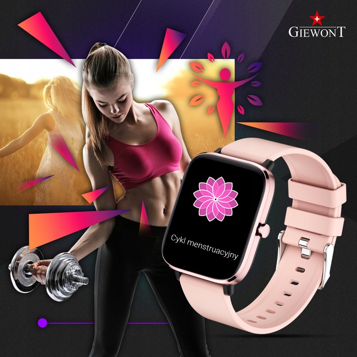 SMARTWATCH GIEWONT GW230-1 Dynamic SmartCall ROZMOWY SMS SPORT ALERT KROKI