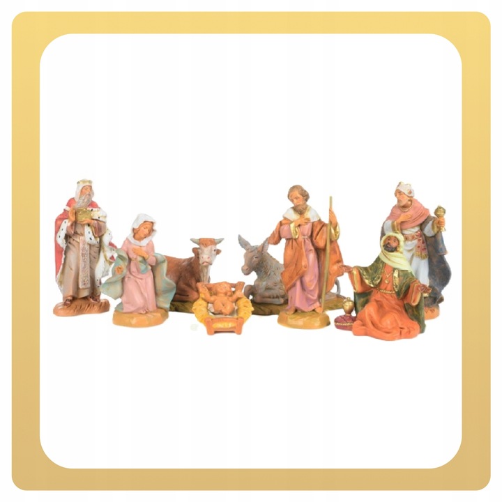 FIGURY DO SZOPKI BOŻONARODZENIOWEJ ŚWIĄTE ORYGINALNE FONTANINI 8 SZTUK 12CM