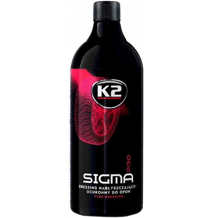 K2 SIGMA TRACO NABŁYSZCZANIE OCHRONA dressing OPON APLIKATOR KUFEREK RZEP