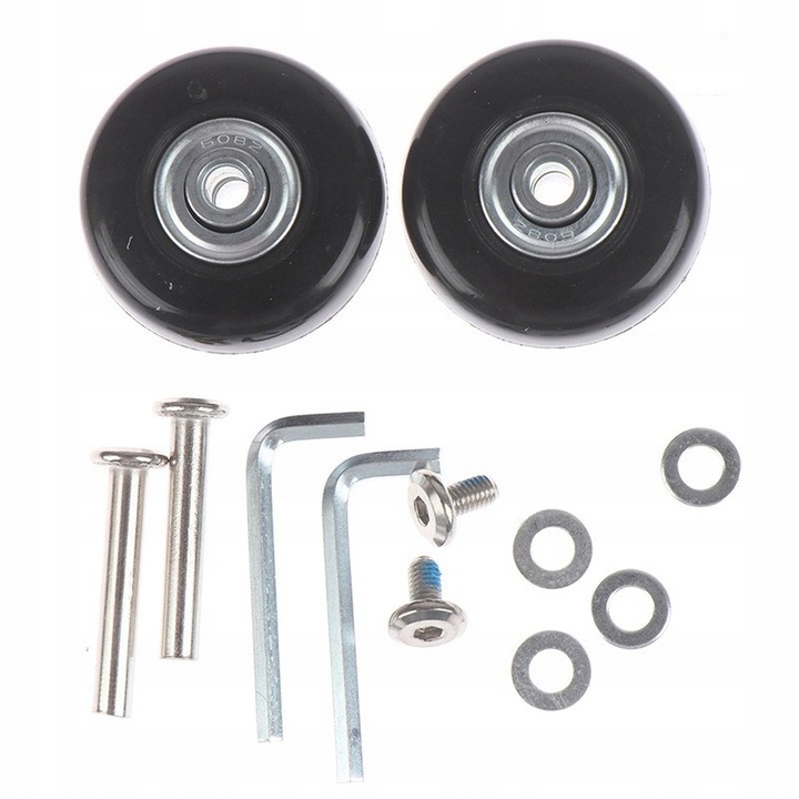 4 SZT ZESTAW KÓŁEK DO WALIZKI CZĘŚCI NAPRAWCZE BAGAŻY WALIZEK TOREB 50*18mm
