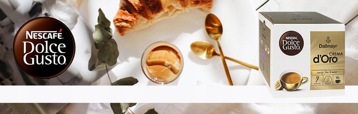 Kawa NESCAFE DOLCE GUSTO DALLMAYR CREMA D'ORO 16 kapsułek + GRATIS