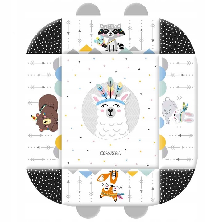 MATA EDUKACYJNA RICOKIDS DLA NIEMOWLĄT DUŻA INTERAKTYWNA MIĘKKA + GRATIS