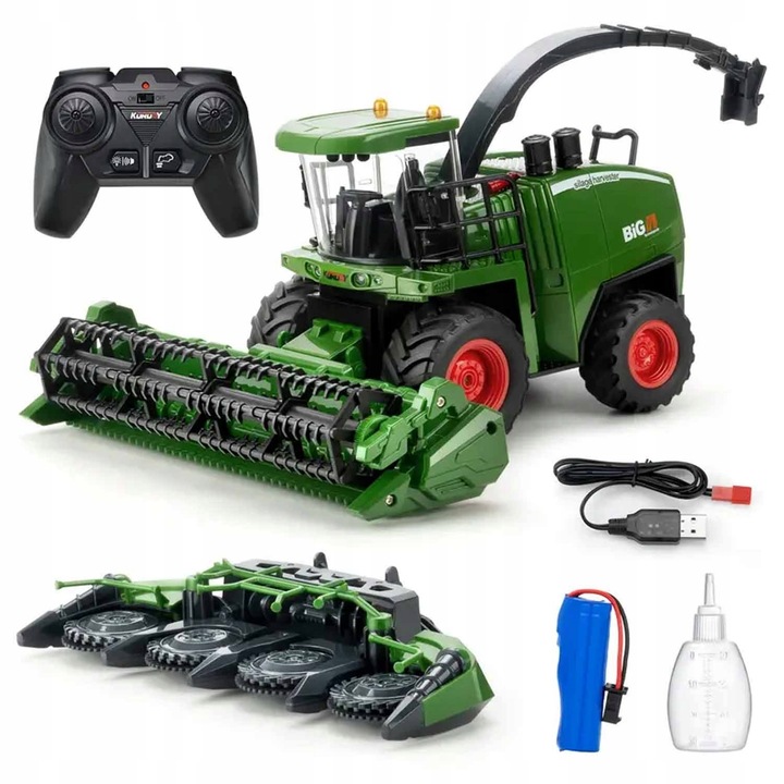 KOMBAJN ZBOŻOWY Z PILOTEM 2,4 GHZ I AKUMULATOREM IDEALNY HARVESTER TRAKTOR