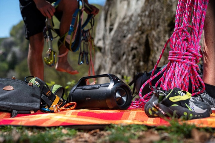 PRZENOŚNY GŁOŚNIK BLUETOOTH 40W RADIO FM AUX do 15h USB MicroSD GoGEN