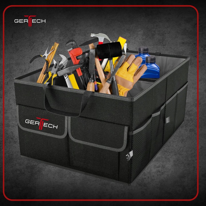 Organizer samochodowy DO BAGAZNIKA Torba rzepy Skrzynka Kufer Pojemny XL