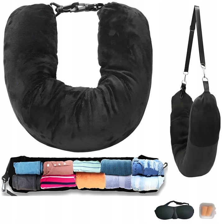 PODUSZKA PODRÓŻNA NA UBRANIA ROGAL DO SAMOLOTU + OPASKA + ZATYCZKI GRATIS