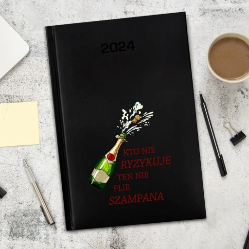 PERSONALIZOWANY KALENDARZ KSIĄŻKOWY PLANER TERMINARZ 2024 A5 NADRUK