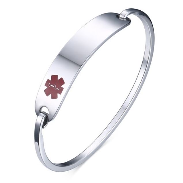 Bransoletka MEDYCZNA BANGLA z Twoim GRAWEREM