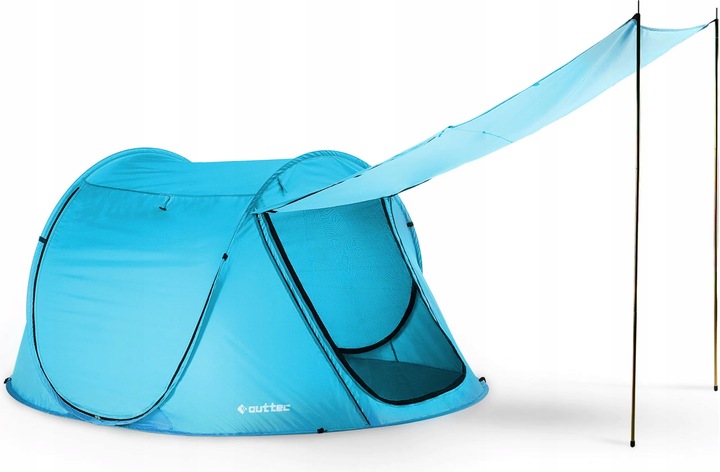 PARAWAN NAMIOT PLAŻOWY SAMOROZKŁADAJĄCY ZAMYKANY Z DASZKIEM OUTTEC