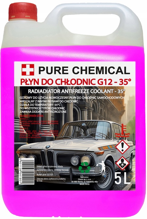 PŁYN DO CHŁODNIC G12/G12+ PŁYN CHŁODNICZY -35C 5L