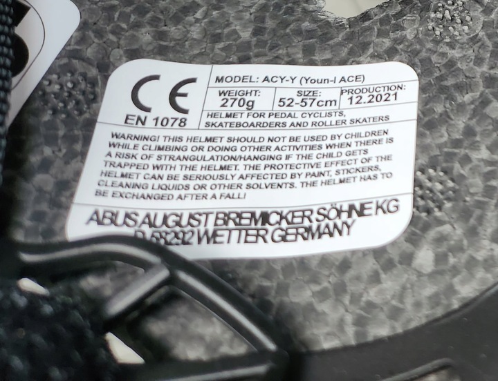 Kask Abus Youn-I Ace r. M 52-57cm. Blue Metalic