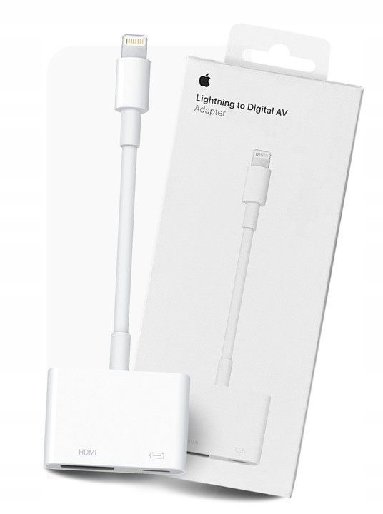 APPLE| Oryginalny ADAPTER LIGHTNING HDMI IPAD iPhone X 11 12 13 14 MAX PRO!