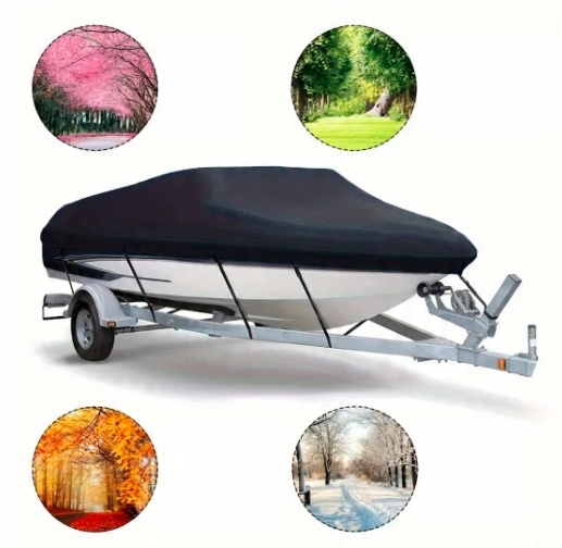 Pokrowiec Na Łódkę Gruba Duża Plandeka Łódź Motorówkę Ponton Kajak 7x2.9m