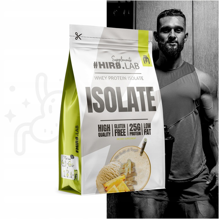 Izolat Białka BIAŁKO 700 g WPI ISO Whey Protein Isolate Ananas Hiro