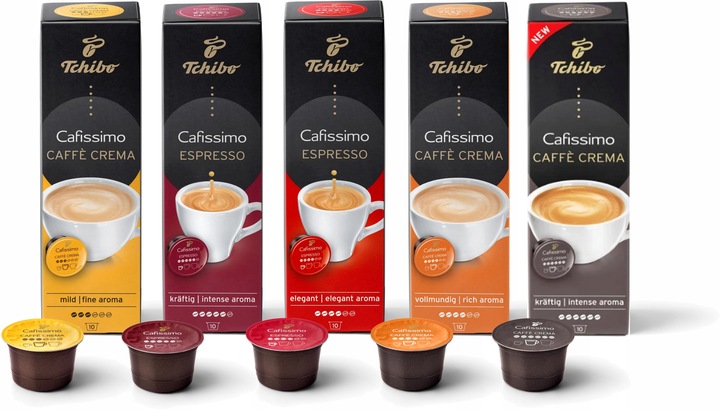 KAPSUŁKI TCHIBO CAFISSIMO ZESTAW kawa 5x10