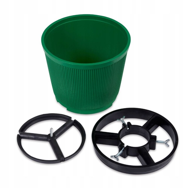 DONICA STOJAK NA POD CHOINKE DO CHOINKI PODSTAWKA 10L ZIELONY GRAFITOWY