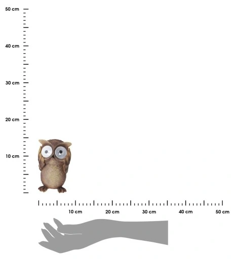 Dekoracja Do Ogrodu na Balkon SOWA Ptak Solarna
