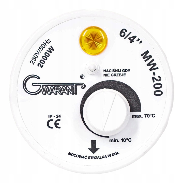 GRZAŁKA z TERMOSTATEM do BOJLERA 2000W 2 kW 6/4