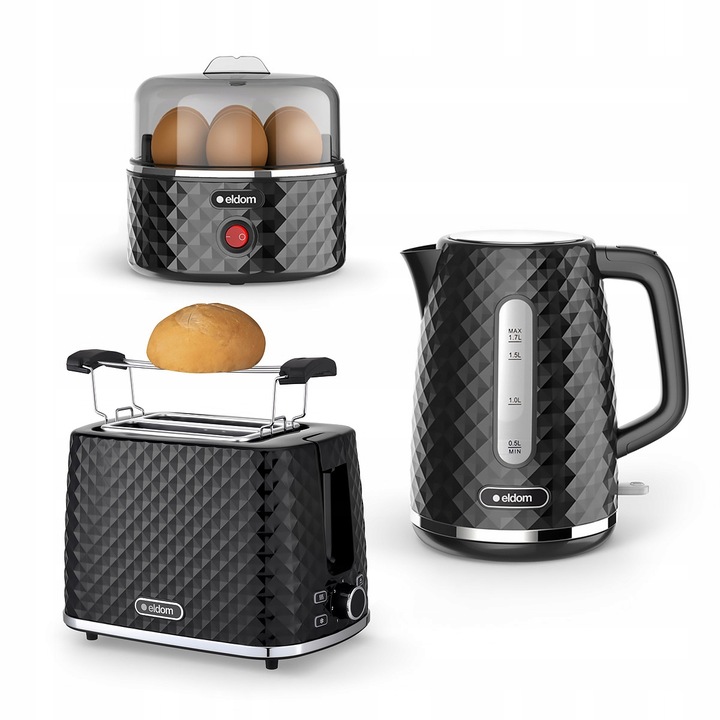 Czajnik elektryczny bezprzewodowy biały ELDOM C280B 1,7L 2200W cichy MOCNY