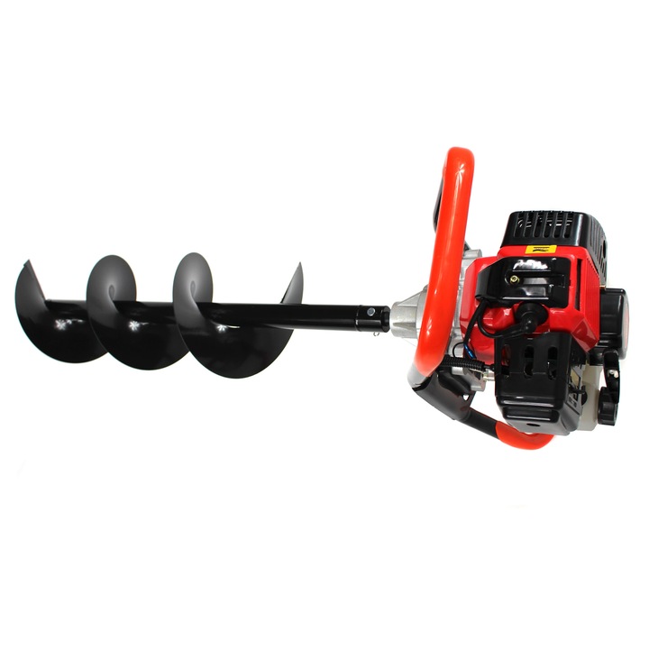 Wiertnica spalinowa ŚWIDER SPALINOWY + 3 wiertła 10/20/30cm przedłużka