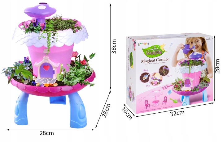 MAGICZNY OGRÓD UPRAWA ROŚLIN DOMEK KWIATÓW OGRÓDEK WRÓŻEK NÓŻKI ŚWIECI GRA