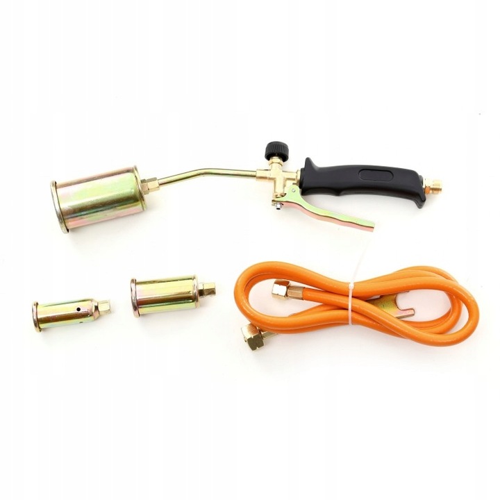 PALNIK GAZOWY DEKARSKI NA GAZ PROPAN-BUTAN Z WĘŻEM NA BUTLE 3 RÓŻNE DYSZE